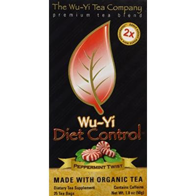 The Wu Yi Tea Company Tea, Pprmnt Flvr Diet Cntr, 25-Count