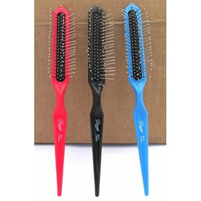Diane 3-row Wire Bristle In Cushion Base Wig Hair Brush #8132, Blue