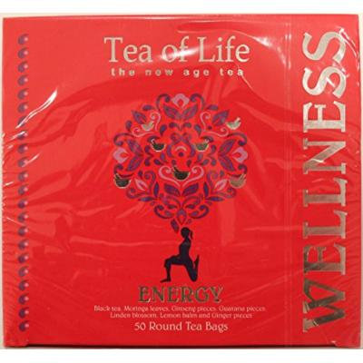 Tea of Life Energy, 50 Round Tea Bags 2.6 Oz.