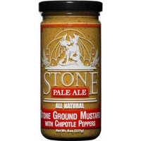Mustard, Stone Pale Ale Stone Ground with Chipotle Peppers, 8oz. Glass Jar