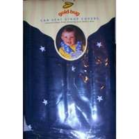 Gold Bug Baby Toddler Car Seat Strap Covers Navy with White Stars Pattern