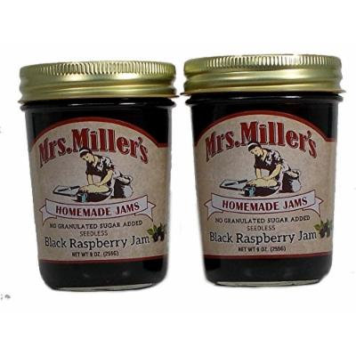 Mrs Millers, No Sugar Seedless Black Raspberry Jam - 2 / 8 Oz. Jars