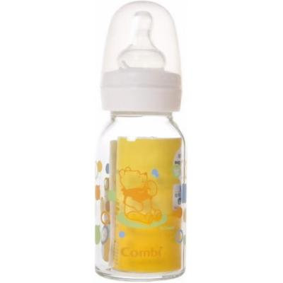 teteo Winnie the Pooh Heat-Resistant Glass Feeding Bottle