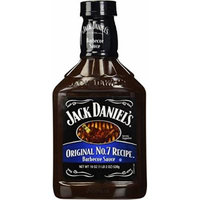 Jack Daniel's BBQ Sauce, Original No. 7 Recipe,19oz, (pack of 2)
