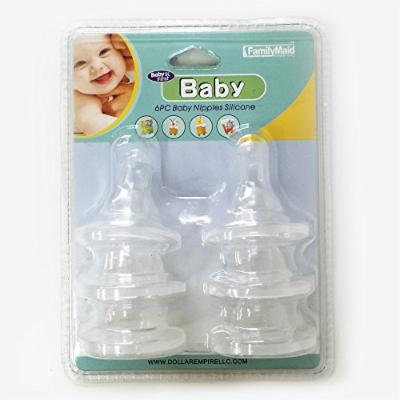 6 Packs BPA Free Silicone Nipples