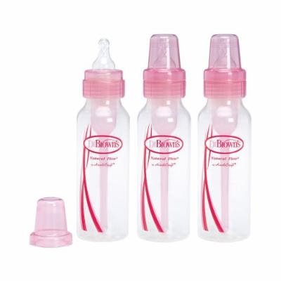 Dr Browns Natural Flow Standard PINK 8oz Bottle- 3 Pack