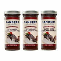 Sanders Original Dessert Topping Extra Dark Chocolate Hot Fudge 10 Oz (Pack of 3)