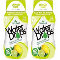 SweetLeaf Lemon Lime Waterdrops, (2 Pack of 2.16 Ounce)