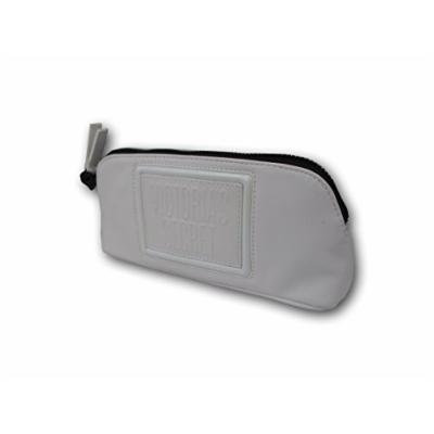 Victoria's Secret White Faux Cosmetic Makeup Bag