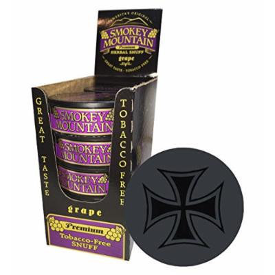 Smokey Mountain Snuff - 10 Cans - Includes Free DC Skin Can Cover (Grape)