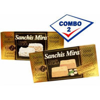 Sanchis Mira Turron Combo Pack 1 Jijona & 1 Alicante. Pack of 2
