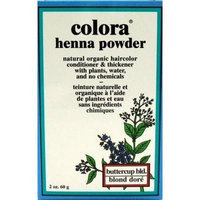 Colora Henna Veg-Hair Butter-Cup Blonde 2 oz. (3-Pack) with Free Nail File