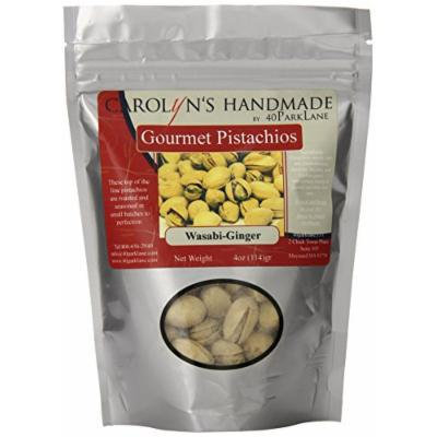 Carolyn's Handmade Gourmet Platinum Snack Bag, Wasabi Ginger Pistachios, 4 Ounce