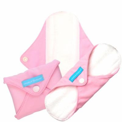 Charlie Banana Washable Reusable Feminine Menstrual Pads - Regular (Baby Pink)