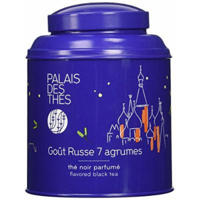Palais des Thés 7 Citrus Russian Blend Black Tea (3.5 Oz Loose Tea in a Canister)