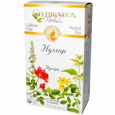 Celebration Herbals Organic Hyssop Tea Caffeine Free -- 24 Herbal Tea Bags