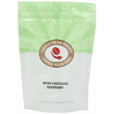Coffee Bean Direct Decaf Chocolate Raspberry Flavored, Whole Bean Coffee, 16-Ounce Bags (Pack of 3)