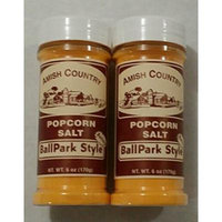 Amish Country Ballpark Butter Popcorn Salt 2/6 Ounce Shakers Total 12 Ounces