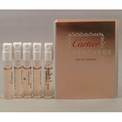 5 Cartier La Panthere EDP Spray Sample Vial 1.5 Ml/.05 Oz for Women