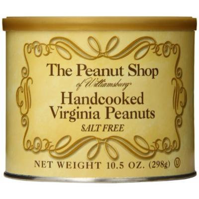 The Peanut Shop of Williamsburg Handcooked Virginia Peanuts, Salt Free, 10.5 Ounce