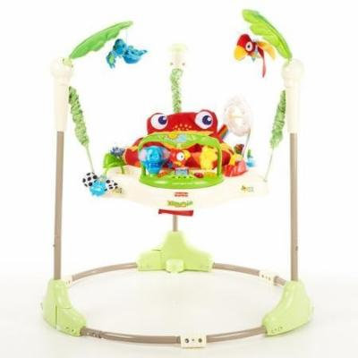 Fisher-Price Rainforest Jumperoo - Baby Jumper Walker Bouncer Activity Seat - Enhances Large Motor Skills through Moving, Spinning and Jumping in a Baby Jumper - Best Value for your Fun Baby
