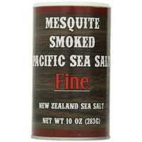 Pacific Salt Fine Mesquite Smoked New Zealand Sea Salt, 10 Ounce (Pack of 6)