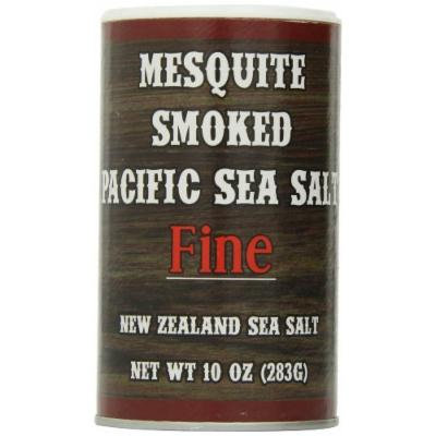 Pacific Salt Fine Mesquite Smoked New Zealand Sea Salt, 10 Ounce (Pack of 6)