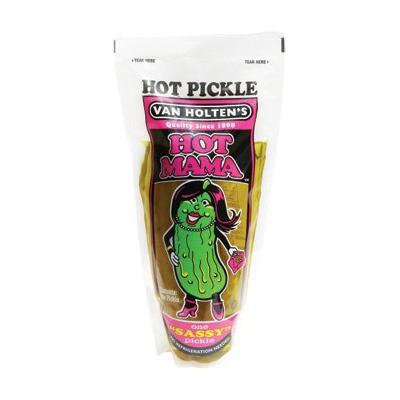 VAN HOLTEN'S HOT MAMA POUCH PICKLE - 12 PICKLES