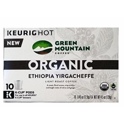 Green Mountain Organic Coffee K-cups 30 Pack(3 10 Packs) (Ethiopia Yiragacheffe)