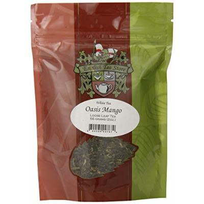 English Tea Store Loose Leaf, Oasis Mango White Tea Pouches, 2 Ounce