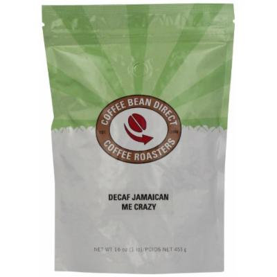 Coffee Bean Direct Decaf Jamaican Me Crazy Flavored, Whole Bean Coffee, 16-Ounce Bags (Pack of 3)