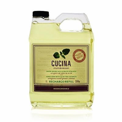 Cucina Purifying Hand Wash Refill, 33.8 Oz Plastic Jug (2, Oregano Citrus)