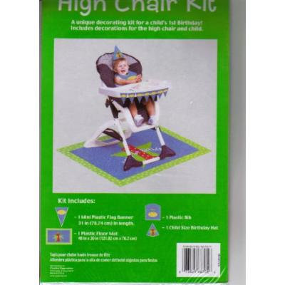 1st Birthday Boy Highchair Kit