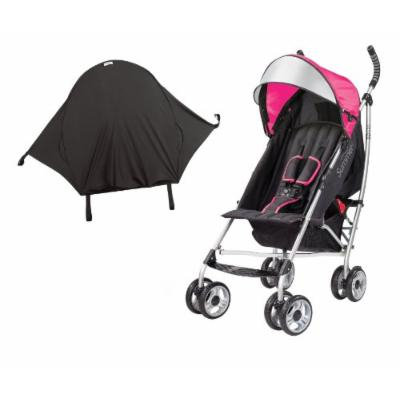 Summer Infant 3D Lite Convenience Stroller with Rayshade UV Sun Protector, Pink