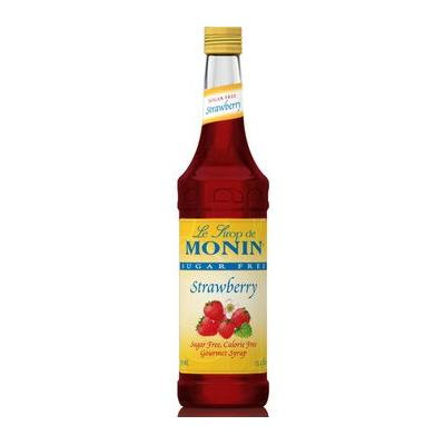 Monin Sugar Free Strawberry Syrup (1 Single 750 ml bottle)