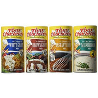 Tony Chachere Instant Gravy Mix, Creole Roux and Variety Pack, 4 Count
