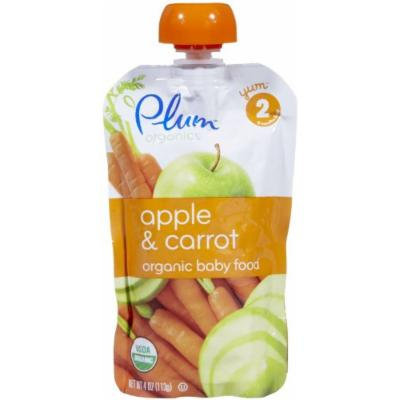 Plum Organics Stage 2 Purees - Apple Carrot - 4 oz - 6 pk