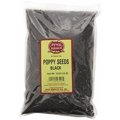 Spicy World Whole Black Poppy Seeds, 2 Pound
