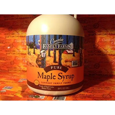 Maple Syrup Grade A Dark Color Robust Taste/Formerly Grade B Coombs 64 Oz Jug Half Gallon