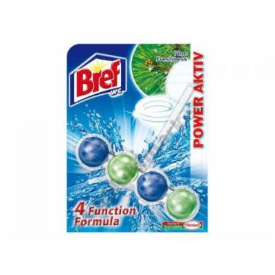Bref by Henkel - Automatic Toilet Cleaning Power Balls - 4 Functions - Pine Freshness - 6 Count (2 x 3)