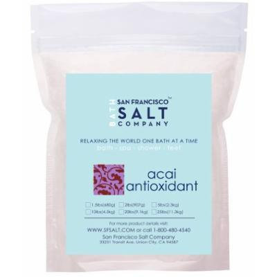 Acai Berry Antioxidant Dead Sea Bath Salts 10 Lb, All-Natural Ingredients