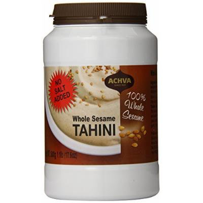 Achva Tahini, Dark with Shell, 17.6-Ounce Jars (Pack of 12)