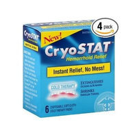 Cryostat Hemorrhoid Relief Cold Therapy Packs (Pack of 4)