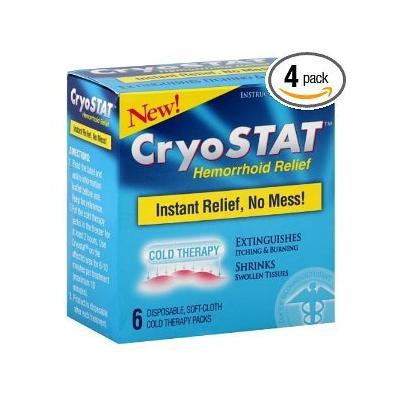 Cryostat Hemorrhoid Relief Cold Therapy Packs (Pack of 4)