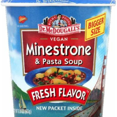 Dr. Mcdougalls Right Foods Vegan Minestrone Pasta Soup 2.3-Ounce Cups (Pack of 6)