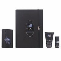Angel By Thierry Mugler Gift Set For Men Edt Spray Rubber Bottle 3.4 Oz & Hair And Body Shampoo 1.7 Oz & Deodorant Stick .7 Oz