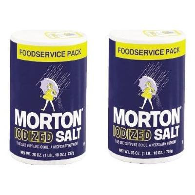 Morton Iodized Salt 26 oz (2PK-FoodService)