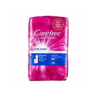 Carefree Body Shape Pantiliners, Unscented, Extra Long 36 ea