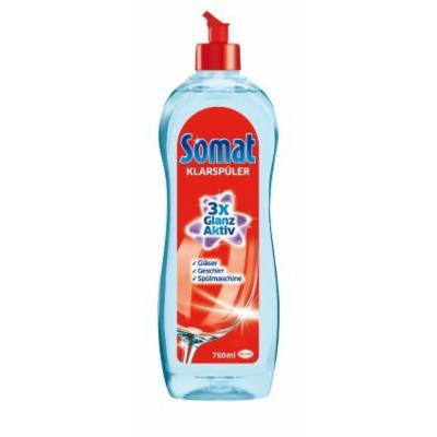 Somat Rinse Aid 3x Shine LARGE BOTTLE 750ML - Pack of 6 (Equals 9 regular bottles)