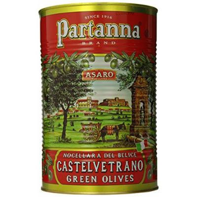 Partanna Green Castelvetrano Sicily Oilves, Pitted, 5.1 Pound